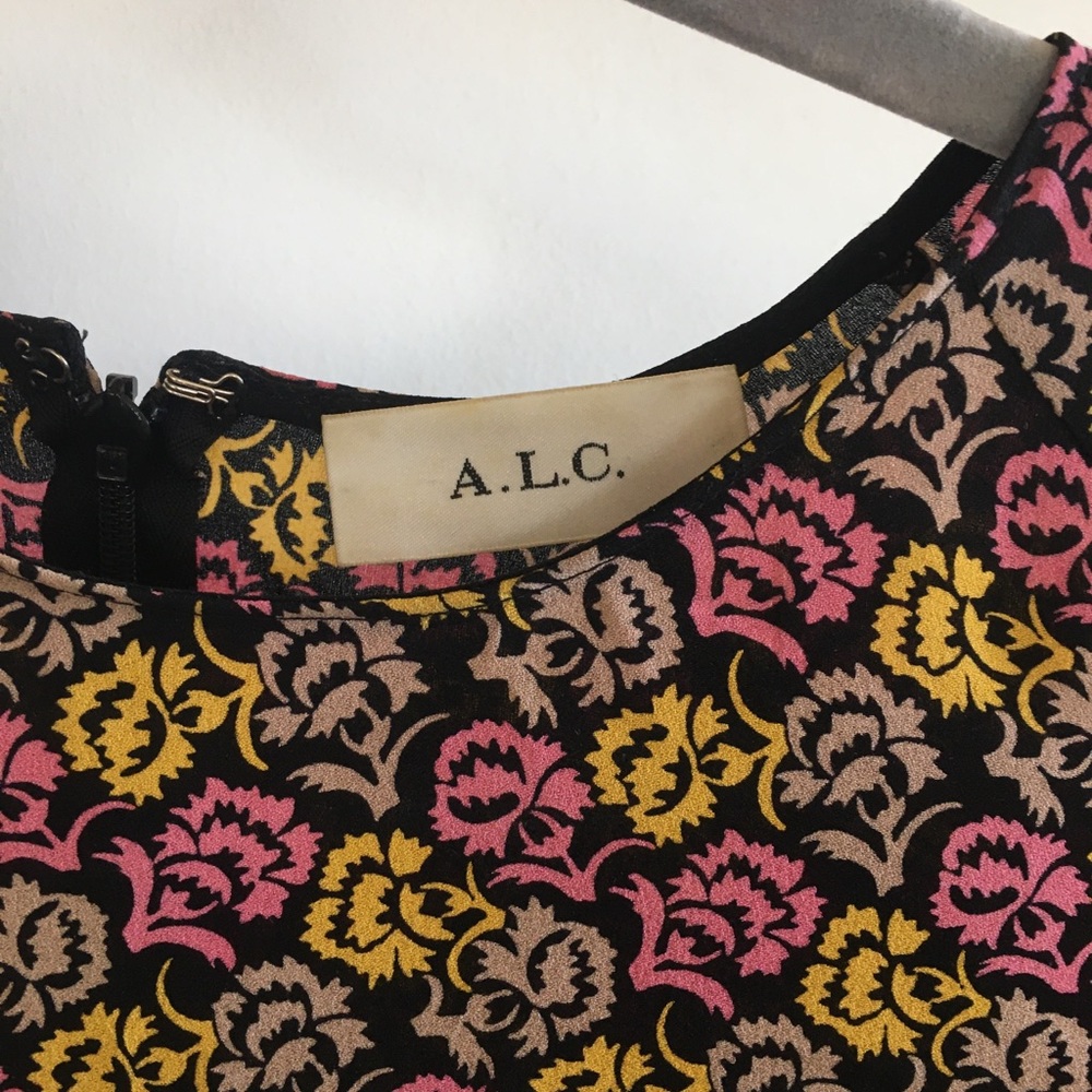 A.L.C. Silk Floral Dress